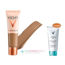 Vichy MineralBlend Fond de Teint Hydratant Teint Frais Tenue 16H Teinte 18 Copper 30ml + Démaquillant 3en1 100ml OFFERT