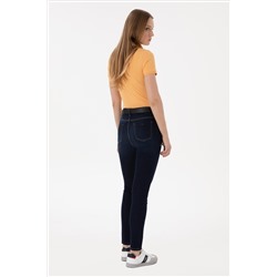 Kadın Koyu Mavi Jean Pantolon