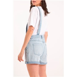 Peto short vaquero Celeste jaspeado