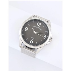 MENS SILVER MESH STRAP WATCH