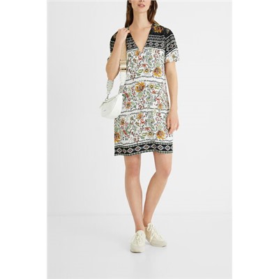 Vestido camisetero étnico