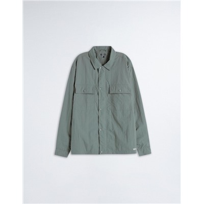 Reflector Technical Overshirt, Men, Dark Green