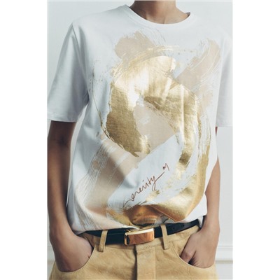 FOIL PRINT T-SHIRT