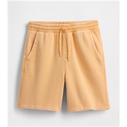 Kids Washed-Fleece Pull-On Shorts
