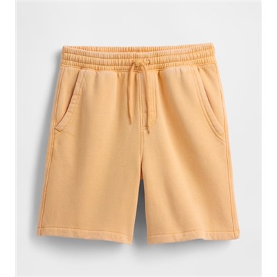 Kids Washed-Fleece Pull-On Shorts