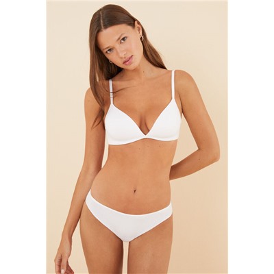 CHARMING Sujetador triangular algodón blanco