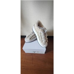 Женские кеды Dio*r Walk’*n на толстой подошве с мехом внутри