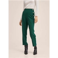Pantalón crop botones -  Mujer | MANGO OUTLET Melilla