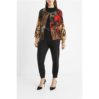 Chaqueta tricot tropical