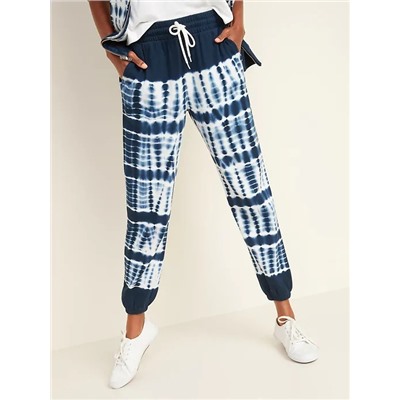 French Terry Cinched-Hem Sweatpants for Women