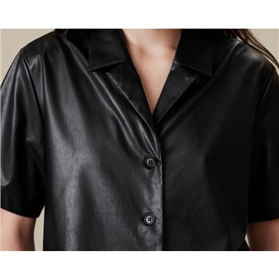 Vegan Leather Shirt