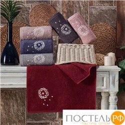 Набор полотенец Карвен " RADIKYA" махра 50*90/70*140 HS 1674v6 bordo/бордовый