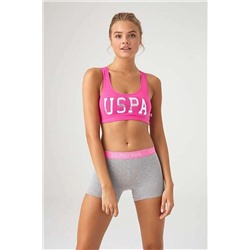 U.S. Polo Assn. Kadın Yeşil Kalın Askılı Sporcu Büstiyer ve Boxer Takım 6US62PA64
