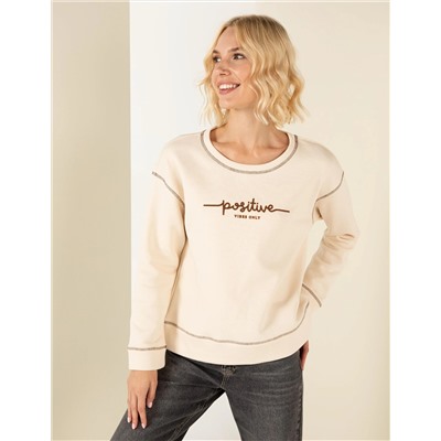 Krem Comfort Fit Sweatshirt