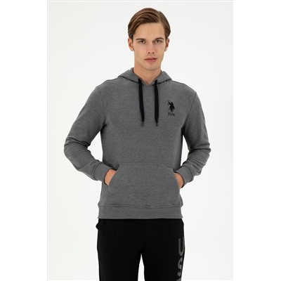 Erkek Antrasit Melanj Basic Sweatshirt
