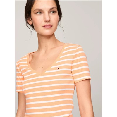 Stripe V-Neck Favorite T-Shirt