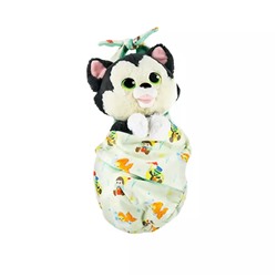 Figaro Plush with Blanket Pouch – Pinocchio – Disney Babies – Small