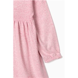 Vestido con capucha Rosa jaspeado