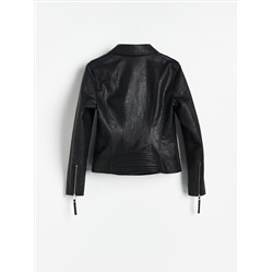 Klassische Lederjacke