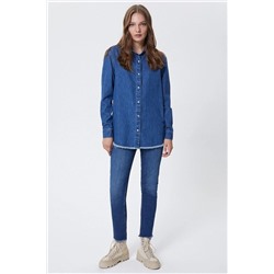 Lee Cooper Kelly Kadın Jean Gömlek Denim 221 LCF 141001