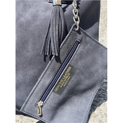Ab.Zapatos Pelle SHOPPER ser (590) gris oscuro