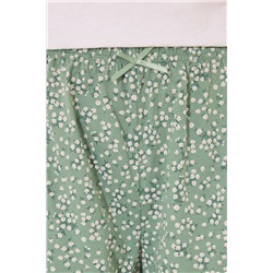 Pijama corto 100% algodón marfil