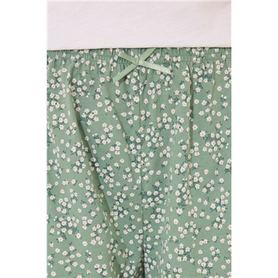 Pijama corto 100% algodón marfil