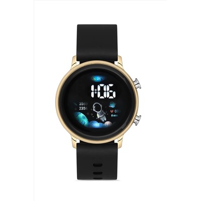 Aqua Di Polo 1987, Unisex Siyah Gold Silikon Kol Saati Apwr032002