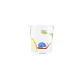 Violet Borosilikat Cam Bardak - Sarı/Mavi - 350 ml