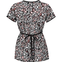 UA Change Of Heart Petunia Mock Wrap Scrub Top