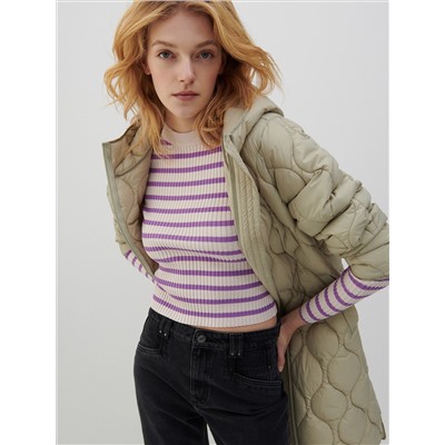 Bluse mit gesprenkelter Textur