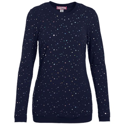 koi Scrubs Limited Edition Audrina Navy/Hologram Silver Tee