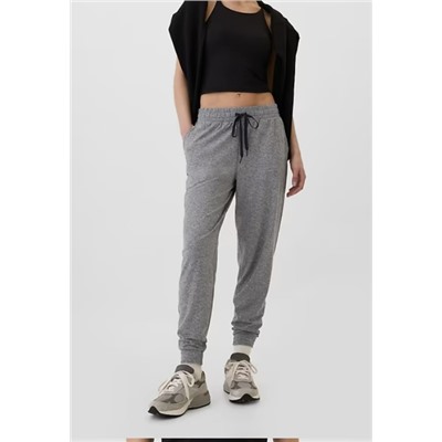 GapFit Mid Rise Brushed Jersey Joggers