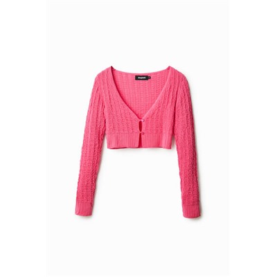 Chaqueta punto cropped
