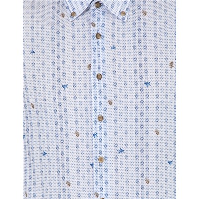 Mavi Slim Fit Uzun Kollu Gömlek