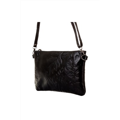 Bandolera de piel Negro