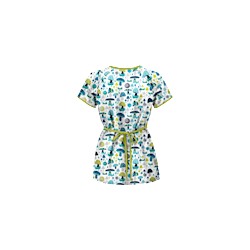 UA Mushroom Pickens Amazing Aqua Mock Wrap Scrub Top