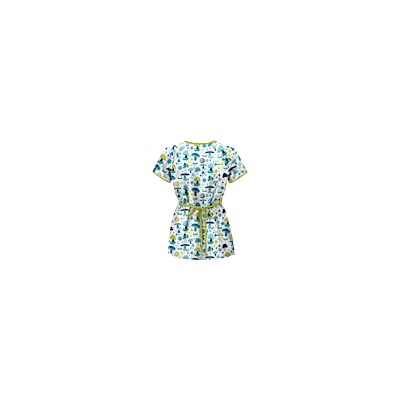 UA Mushroom Pickens Amazing Aqua Mock Wrap Scrub Top