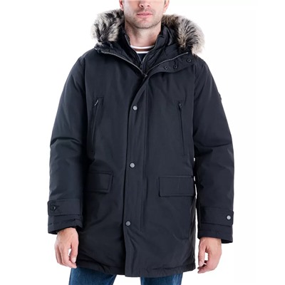 Michael Kors Men's Hooded Bib Snorkel Parka, Created for Macy's