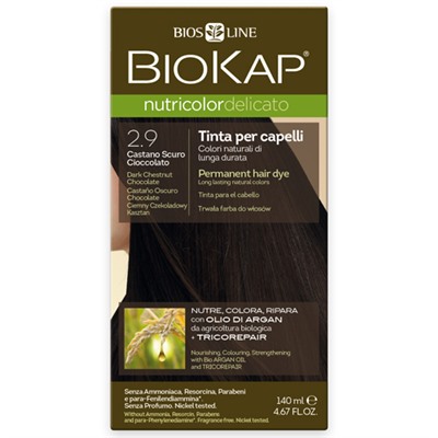 Краска для волос Delicato Темно-Каштановый Шоколадный 2.90