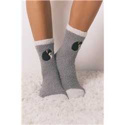 Calcetines largos Mafalda gris claro