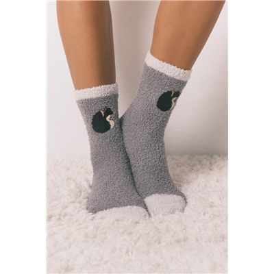 Calcetines largos Mafalda gris claro