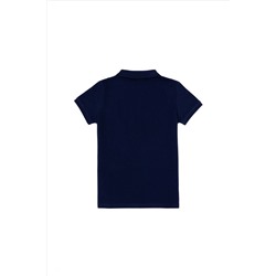 Erkek Çocuk Lacivert Basic Polo Yaka T-Shirt