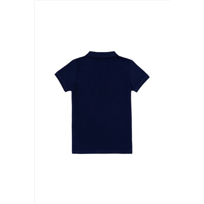 Erkek Çocuk Lacivert Basic Polo Yaka T-Shirt