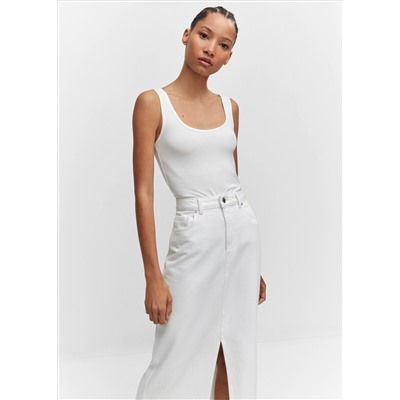 Top tirantes cuello escotado