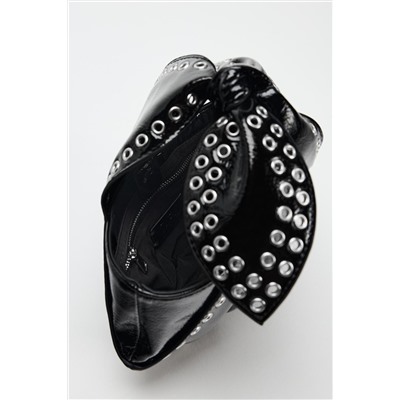 STUDDED MINI BUCKET BAG