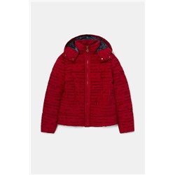 Chaqueta corta slim escrita