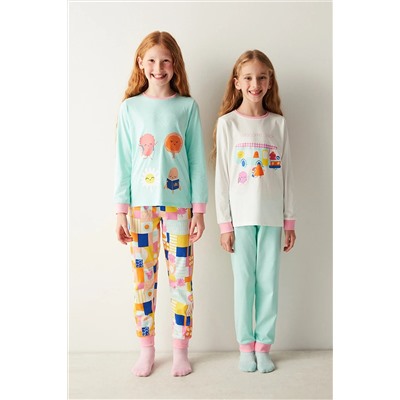 Penti Kız Çocuk School Bus 2'li Pijama Takımı PN4E28O923SK-MIX