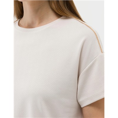 Krem Regular Fit Tişört