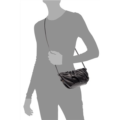 Bandolera de piel ovina - Negro